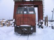 Тепловоз на нижнем складе